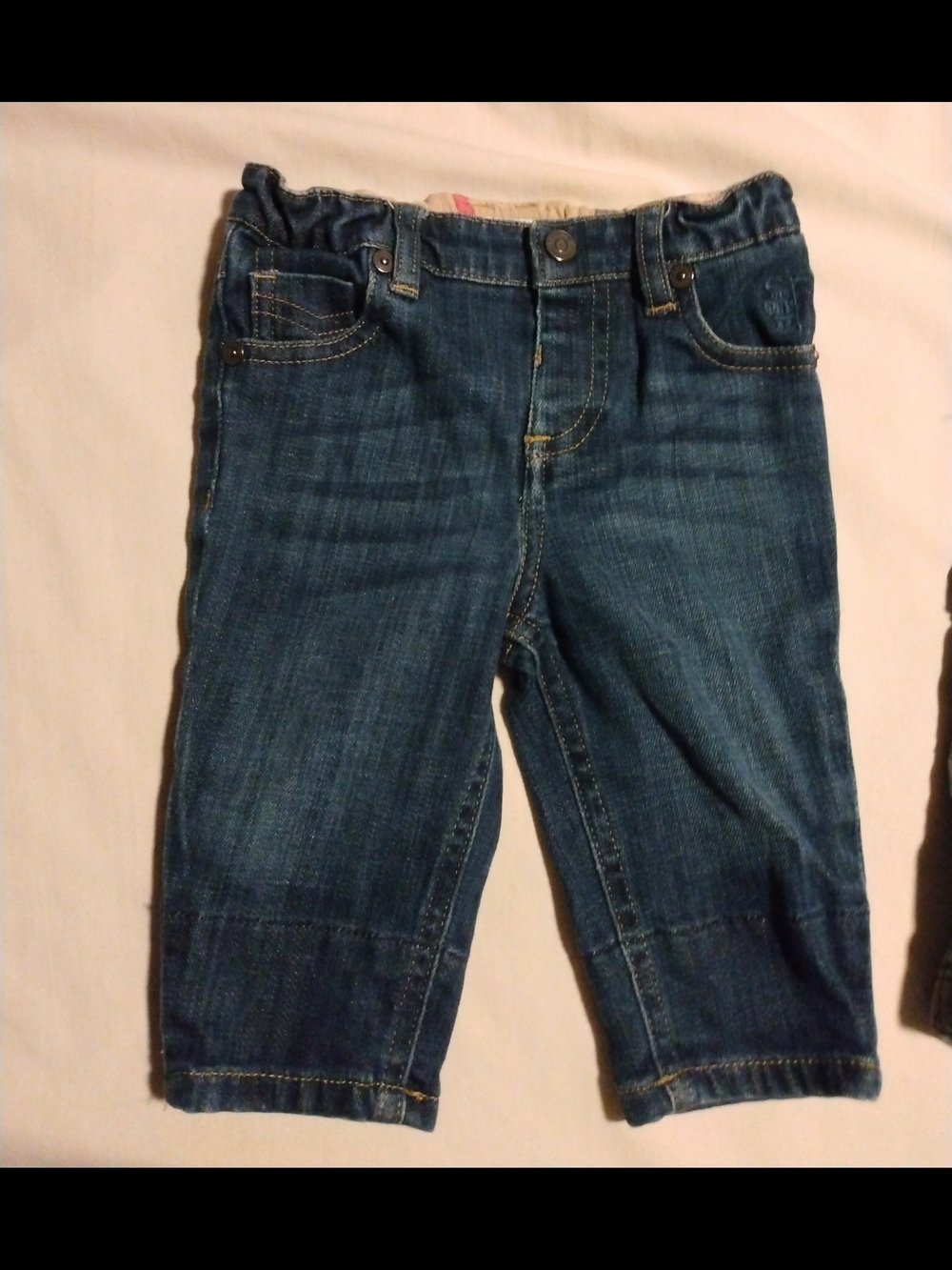 Burberry Blue Denim Jeans & Oshkosh Bgosh Olive Cargo Pants - Picture 3 of 10